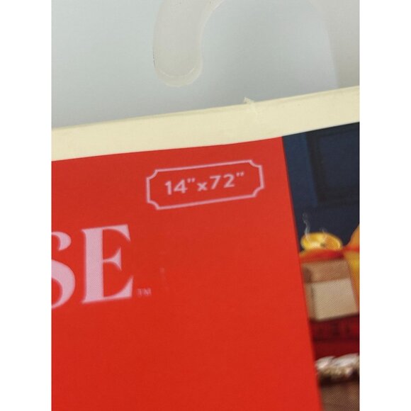 Opal House Woven Table Runner Cream Gold Metallic Sparkle Bohemian Tassels NEW - Picture 8 of 16